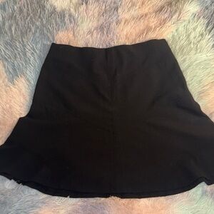 LOFT Black Skater Skirt